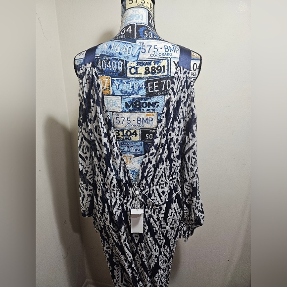 NWT Tory Burch Katherine Dress Medium Cold Shoulder Maxi - Picture 10 of 10